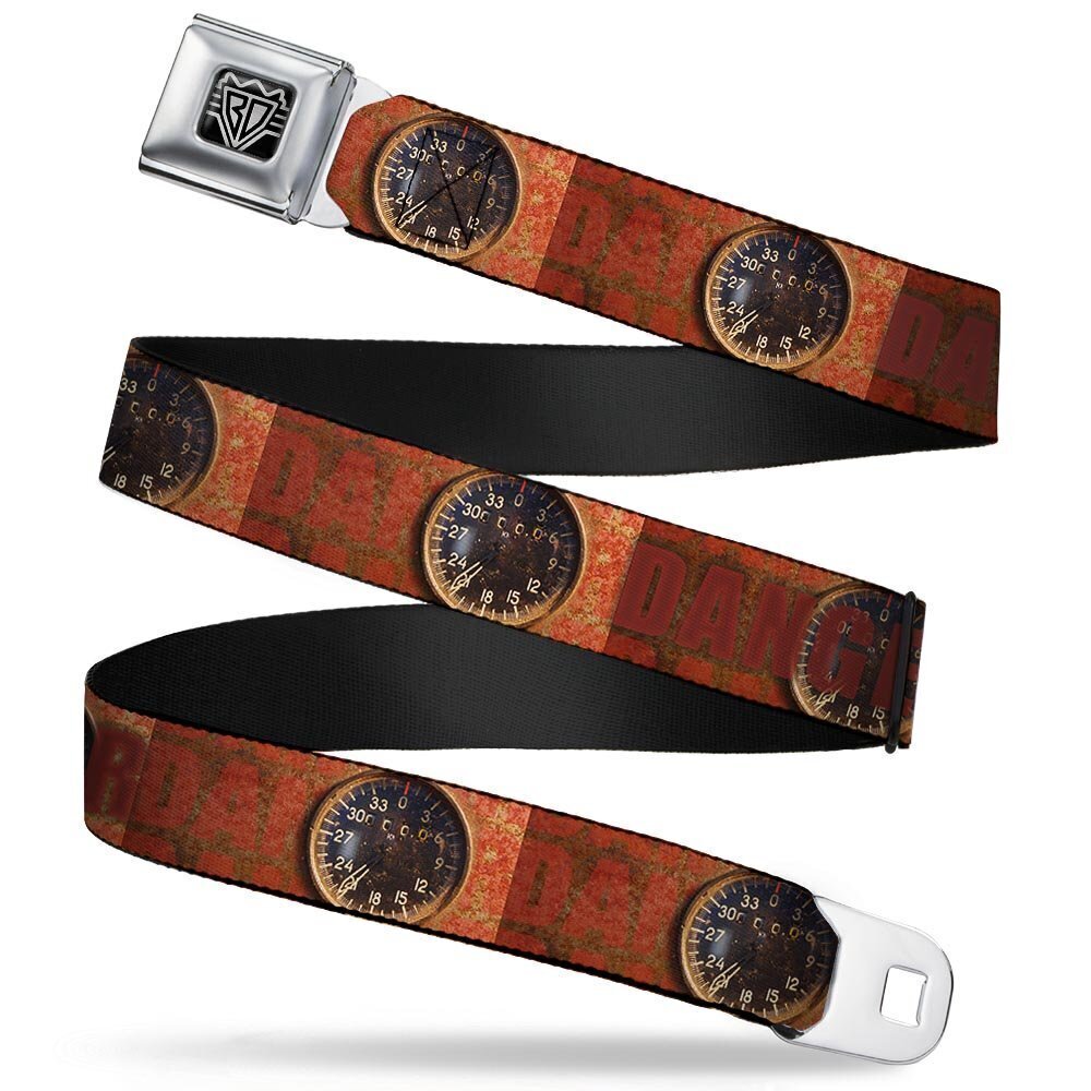 4518 Seatbelt Belt - Danger Gauge - 1.5" Wide - 24-38 Inches in Length